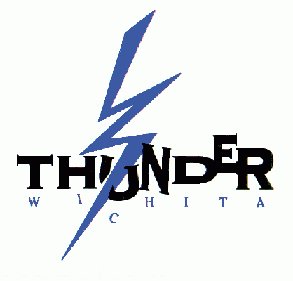 Wichita Thunder 1992-93 hockey logo of the CHL