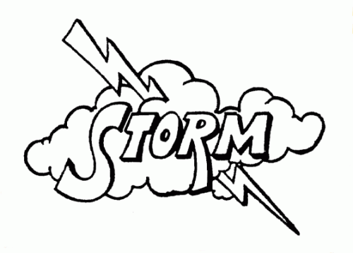 Decatur Storm 1983-84 hockey logo of the CnHL