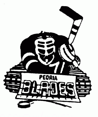 Peoria Blades 1979-80 hockey logo of the CnHL