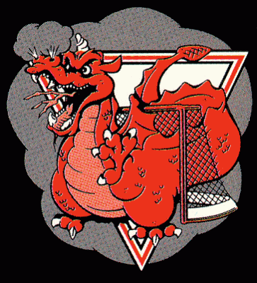 Brantford Smoke 1994-95 hockey logo of the CoHL