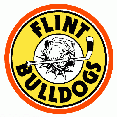 Flint Bulldogs 1991-92 hockey logo of the CoHL