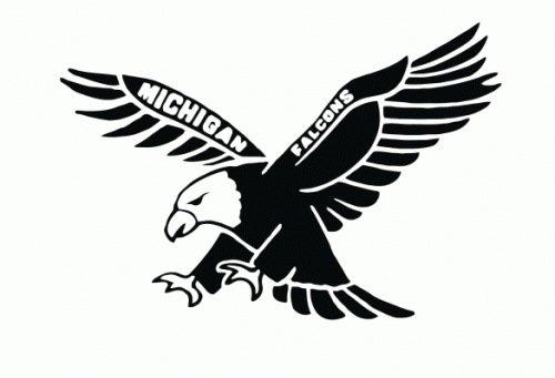 Michigan Falcons 1991-92 hockey logo of the CoHL