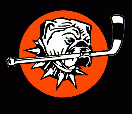 Utica Bulldogs 1993-94 hockey logo of the CoHL