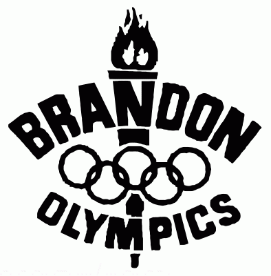 Brandon Olympics 1976-77 hockey logo of the CSHL