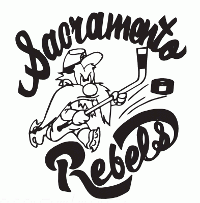 Sacramento Rebels 1976-77 hockey logo of the CWHL