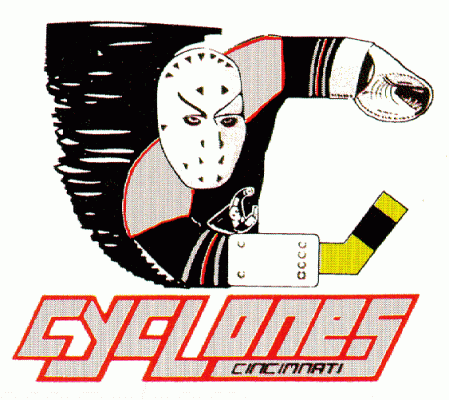 Cincinnati Cyclones 1990-91 hockey logo of the ECHL