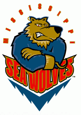 Mississippi Sea Wolves 1997-98 hockey logo of the ECHL