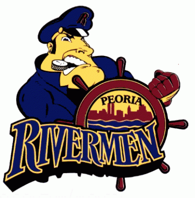 Peoria Rivermen 2001-02 hockey logo of the ECHL