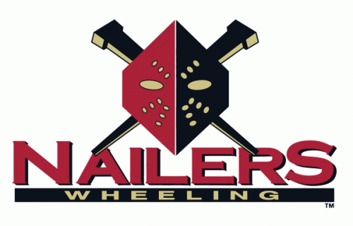 Wheeling Nailers 1996-97 hockey logo of the ECHL