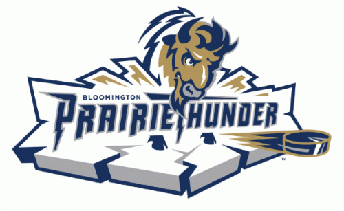 Bloomington PrairieThunder 2007-08 hockey logo of the IHL