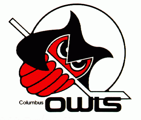 Columbus Owls 1976-77 hockey logo of the IHL
