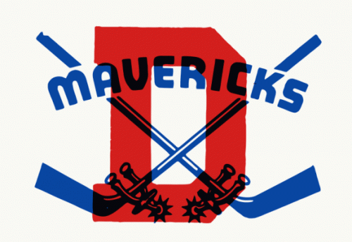 Denver Mavericks 1959-60 hockey logo of the IHL
