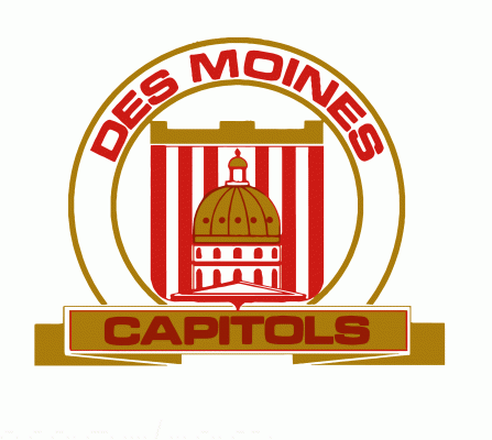 Des Moines Capitols 1972-73 hockey logo of the IHL