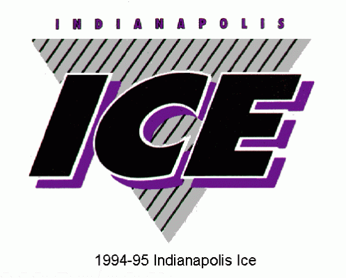 Indianapolis Ice 1994-95 hockey logo of the IHL