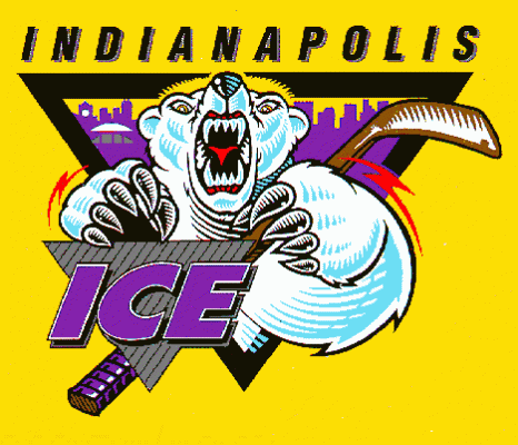 Indianapolis Ice 1996-97 hockey logo of the IHL