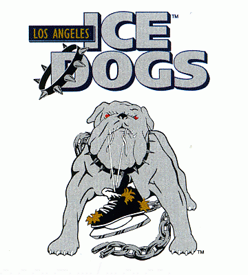 Los Angeles Ice Dogs 1995-96 hockey logo of the IHL