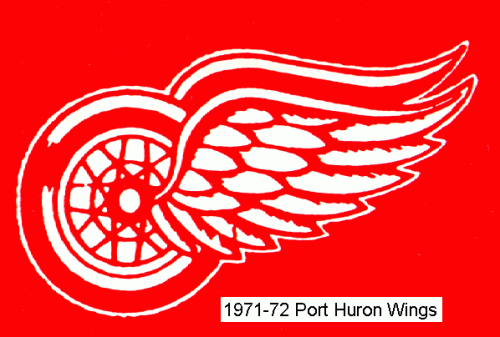 Port Huron Wings 1971-72 hockey logo of the IHL
