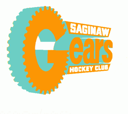 Saginaw Gears 1973-74 hockey logo of the IHL