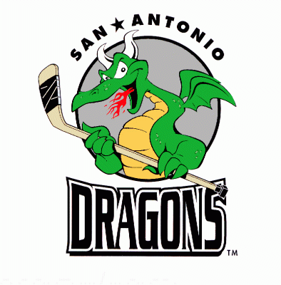 San Antonio Dragons 1997-98 hockey logo of the IHL