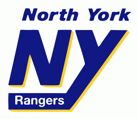 North York Rangers 1997-98 hockey logo of the MetJHL