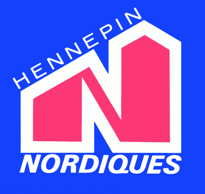 Hennepin Nordiques 1975-76 hockey logo of the MidJHL