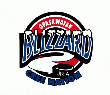 OCN Blizzard 2011-12 hockey logo of the MJHL