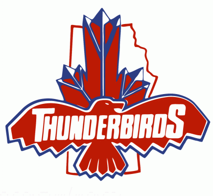 Southeast T-Birds 1991-92 hockey logo of the MJHL