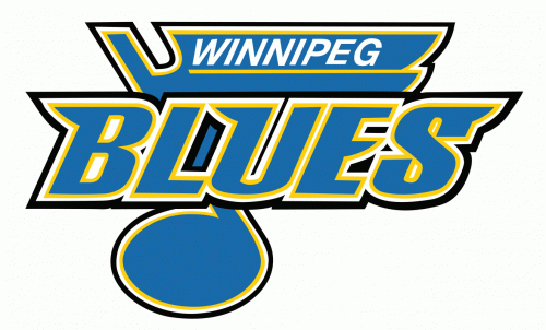 Winnipeg Blues 2015-16 hockey logo of the MJHL