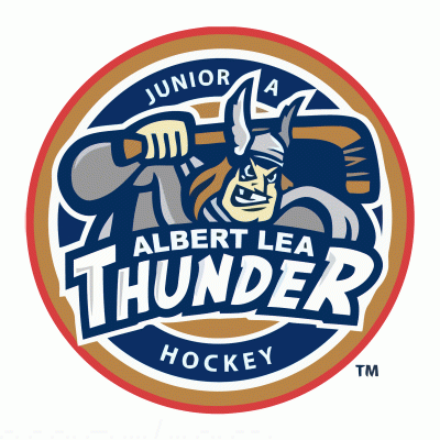 Albert Lea Thunder 2008-09 hockey logo of the NAHL