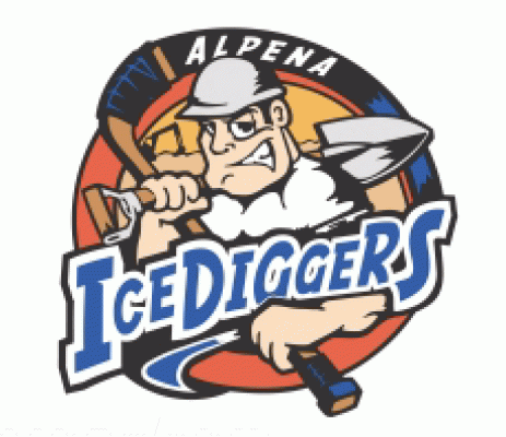Alpena IceDiggers 2005-06 hockey logo of the NAHL