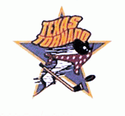 Texas Tornado 1999-00 hockey logo of the NAHL