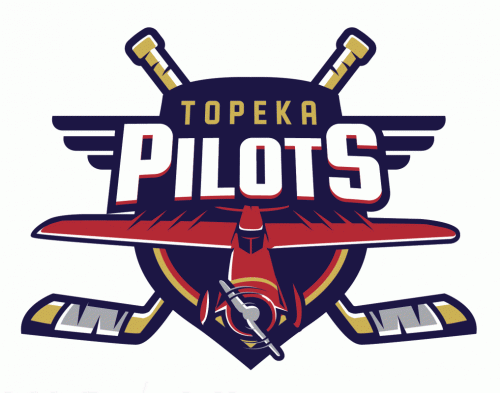 Topeka Pilots 2018-19 hockey logo of the NAHL