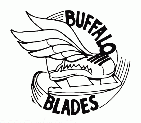 Buffalo Blades 1976-77 hockey logo of the NY-Penn