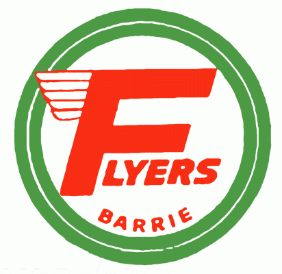 Barrie Flyers 1971-72 hockey logo of the OHASr