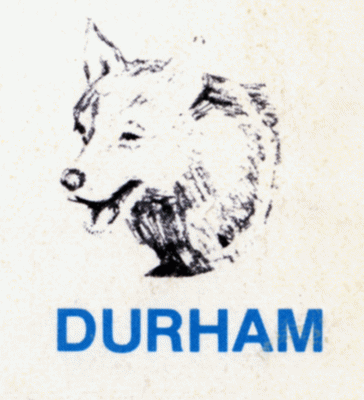 Durham Huskies 1981-82 hockey logo of the OHASr