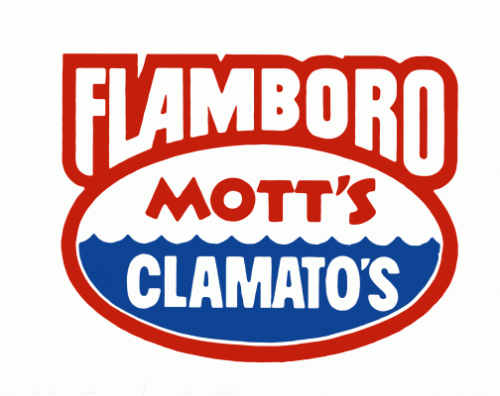 Flamboro Mott's Clamato's 1985-86 hockey logo of the OHASr