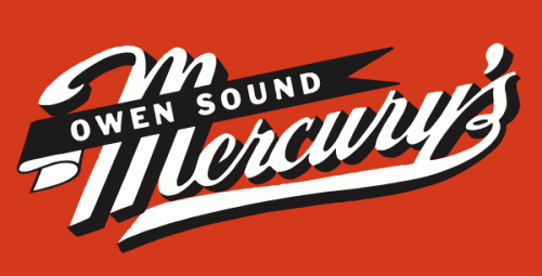 Owen Sound Mercurys 1952-53 hockey logo of the OHASr