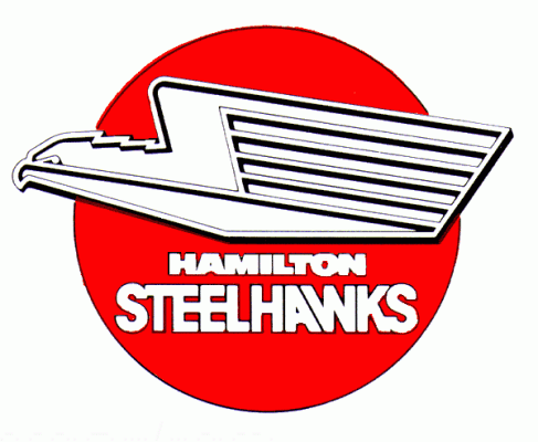 Hamilton Steelhawks 1986-87 hockey logo of the OHL