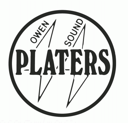 Owen Sound Platers 1989-90 hockey logo of the OHL