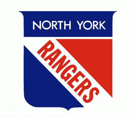 North York Rangers 1981-82 hockey logo of the OJHL