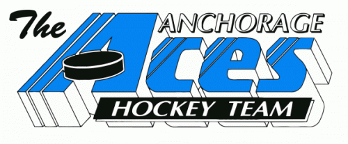 Anchorage Aces 1991-92 hockey logo of the PNHL
