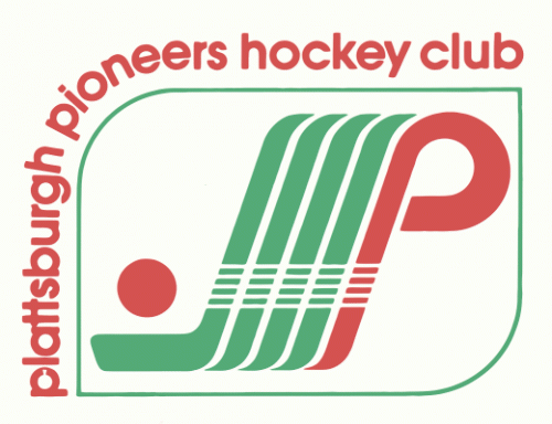 Plattsburgh Pioneers 1984-85 hockey logo of the QMJHL