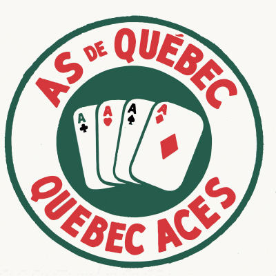 Quebec Aces 1952-53 hockey logo of the QSHL