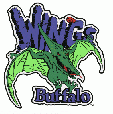 Buffalo Wings 1997 hockey logo of the RHI