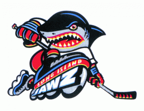 Long Island Jawz 1996 hockey logo of the RHI