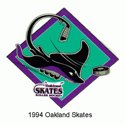 Oakland Skates 1994 hockey logo of the RHI