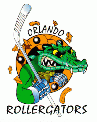 Orlando Rollergators 1994 hockey logo of the RHI