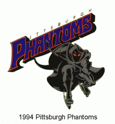 Pittsburgh Phantoms 1994 hockey logo of the RHI