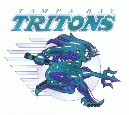Tampa-Bay Tritons 1994 hockey logo of the RHI