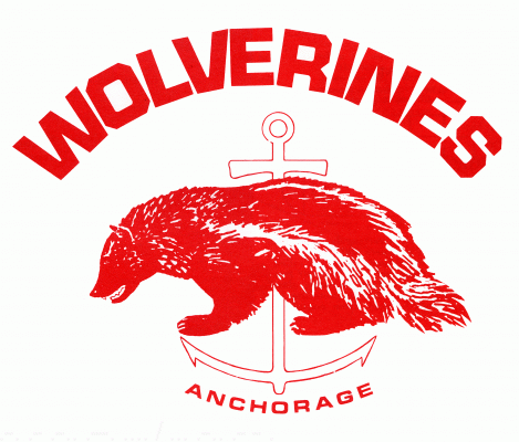 Anchorage Wolverines 1975-76 hockey logo of the Senior